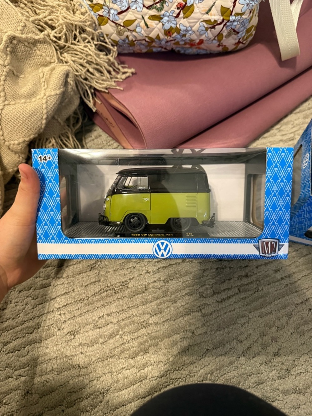 M2 Authentic 1960 VW Delivery Van Die-Cast Toy - Lime Green & Black